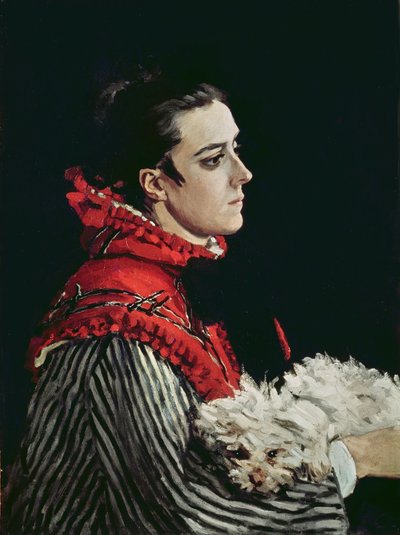 Camille Monet in a Red Cape by Claude Monet